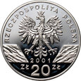 Polska, III RP, 20 złotych 2001, Paź Królowej