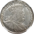 August III, dwuzłotówka 1753 - 8 GR, Lipsk, NGC MS63, PIĘKNA