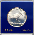 19. Polska, PRL, 100 złotych 1982, Ochrona Środowiska - Bocian