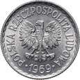 37. Polska, PRL, 1 złoty 1969, rzadszy rocznik