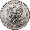 60. Polska, 100000 złotych 1990, Solidarność Typ A, 1 Oz Ag999