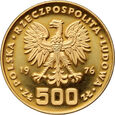 PRL, 500 złotych 1976, Kazimierz Pułaski, #DG