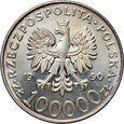 Polska, 100000 złotych 1990, Solidarność Typ A, 1 Oz Ag999