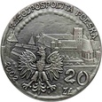 Polska, III RP, 20 złotych 2002, Zamek w Malborku