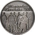 Polska, III RP, 10 złotych 2000, 30. Rocznica Grudnia '70