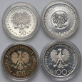 13. Polska, PRL, zestaw 4 monet