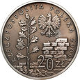 Polska, III RP, 20 złotych 2009, Likwidacja Getta w Łodzi, #TP