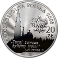 Polska, III RP, 20 złotych 2005, Obrona Jasnej Góry