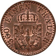 Niemcy, Prusy, Wilhelm I, fenig 1863 A, Berlin