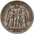 Francja, 5 franków 1875 A, Herkules