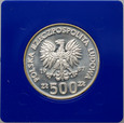 33. Polska, PRL, 500 złotych 1987, Igrzyska Olimpijskie Calgary 1988