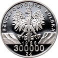 316. Polska, III RP, 300000 złotych 1993, Jaskółki, #T