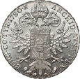 8. Austria, Maria Teresa, talar 1780 SF, Nowe Bicie