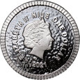 25. Niue, Elżbieta II, dolar 2021, Sowa Ateny, 1/4 Oz Ag999