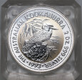 13. Australia, Elżbieta II, 2 dolary 1993, Kookaburra, 2 Oz Ag999