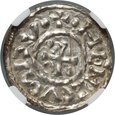 Niemcy, Bawaria, Henryk II Kłótnik 985-995, denar, Regensburg