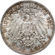 Niemcy, Wirtembergia, Wilhelm II, 3 marki 1911 F