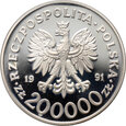 Polska, III RP, 200000 złotych 1991, Olimpiada Barcelona, #T1