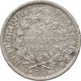 Francja, 5 franków 1875 A, Herkules