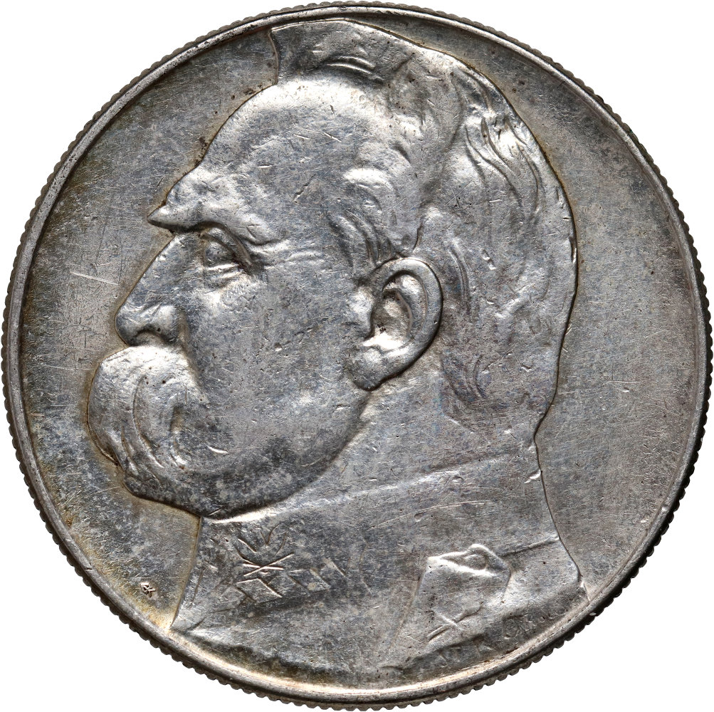242. II RP, 10 złotych 1938, Józef Piłsudski, rzadki rocznik