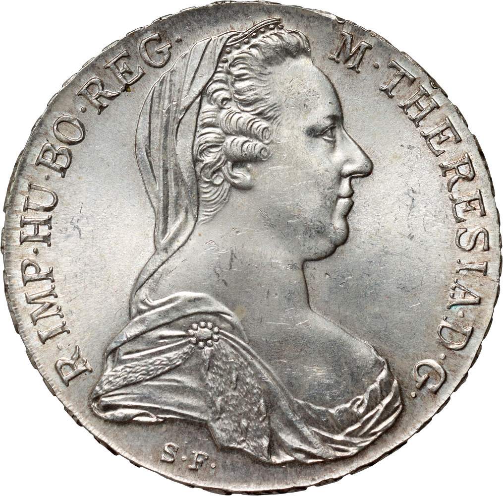 6. Austria, Maria Teresa, talar 1780 SF, Nowe Bicie