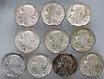 46. Polska, II RP, 10 x 5 złotych, Głowa Kobiety