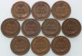 98. USA, zestaw 10 x cent 1899-1908, Indianin, Indian Head Cent