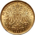 Austria, Franciszek Józef I, 20 koron 1892, Wiedeń, #MZ