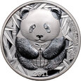 35. Chiny, medal z 2011 roku, 50 lat WWF, rzadki, 1 Oz Ag999