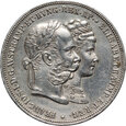 1. Austria, Franciszek Józef I, 2 guldeny 1879, Srebrne Gody