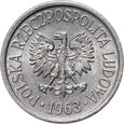 115. Polska, PRL, 20 groszy 1963, rzadszyi rocznik