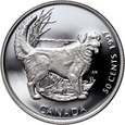 2. Kanada, Elżbieta II, zestaw 4 x 50 centów 1997, Psy, PROOF