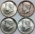 103. USA, zestaw 4 x 1/2 dolara 1964, Kennedy Half Dollar