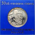 5. Polska, PRL, 50 złotych 1972, Fryderyk Chopin, PRÓBA