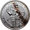 71. Wielka Brytania, Elżbieta II, 5 funtów 2016, 2 Oz Ag999