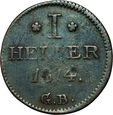 Niemcy, Frankfurt, 1 halerz 1814 G.B.