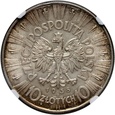 Polska, II RP, 10 złotych 1938, Józef Piłsudski