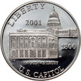 54. USA, dolar 2001 P, Kapitol Stanów Zjednoczonych, PROOF #AR
