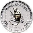 12. Australia, Elżbieta II, 1 dolar 2004, Rok Małpy, 1 Oz Ag999