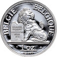 30. Belgia, Albert II, 1 uncja srebra 2001