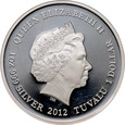 Tuvalu, Elżbieta II, 1 dolar 2012, Marylin Monroe, 1 Oz Ag999
