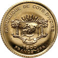 30. Wybrzeże Kości Słoniowej, 1500 franków 2007, Koloseum, złoto
