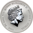 Tuvalu, Elżbieta II, dolar 2021, Marge & Maggie, 1 Oz Ag999