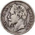 Francja, Napoleon III, 5 franków 1868 BB