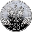 Polska, III RP, 20 złotych 2009, Jaszczurka Zielona