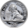 31. Belgia, Albert II, 1 uncja srebra 2002