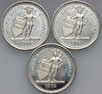 119. Szwajcaria, zestaw 3 medali 1968, srebro