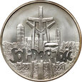 28. Polska, 100000 złotych 1990, Solidarność Typ A, 1 Oz Ag999