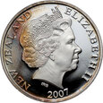 Nowa Zelandia, Elżbieta II, dolar 2007, Rok Polarny, PROOF