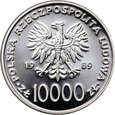 65. Polska, PRL, 10000 złotych 1989, Jan Paweł II